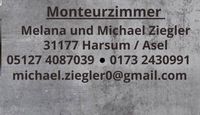 Website Monteurzimmervermietung Ziegler in Asel öffnen