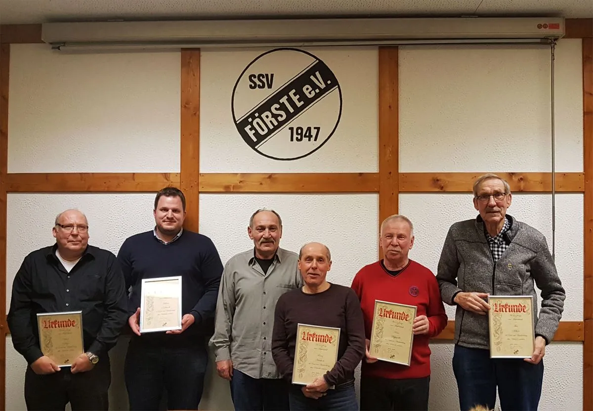 Jubilare des SSV Förste 2020