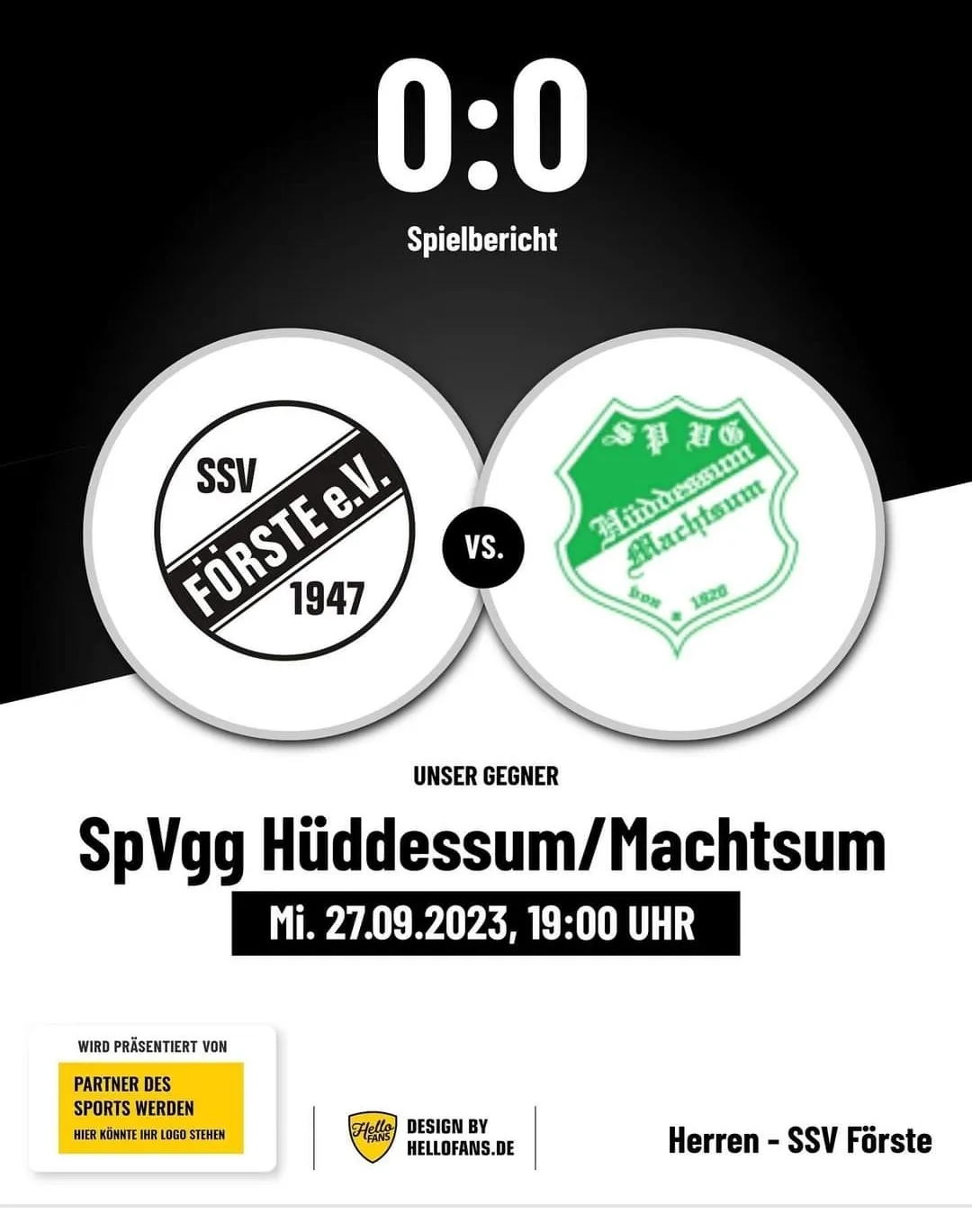 Gerechte Punkteteilung gegen HüMax - ein 0:0 der besseren Sorte.