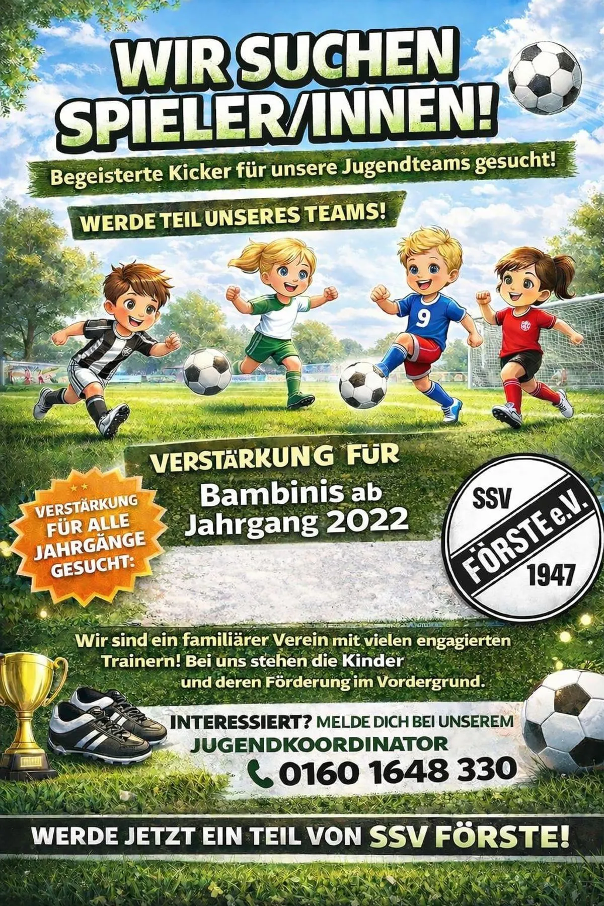 SSV Förste sucht verstaerkung bambinis 2022